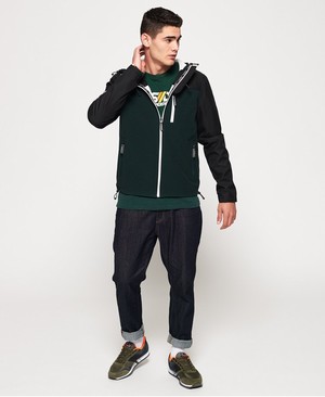 Superdry Hooded SD-Windtracker Férfi Kabát Fekete | TUBKL5784